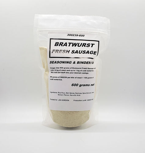 Fresh Bratwurst Sausage Seasoning